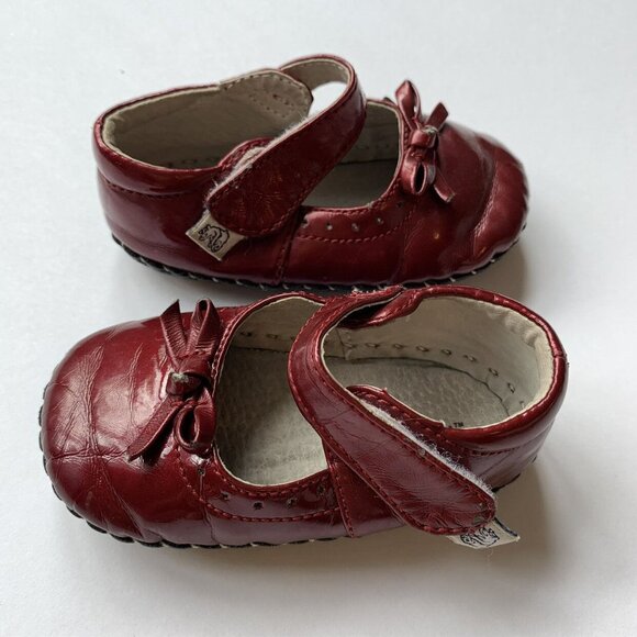 Pediped Burgundy Soft Sole Mary Janes - Picture 5 of 8